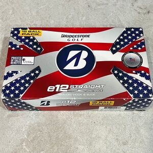 Bridgestone Golf e12 Straight Distance Balls - Red, White, Blue